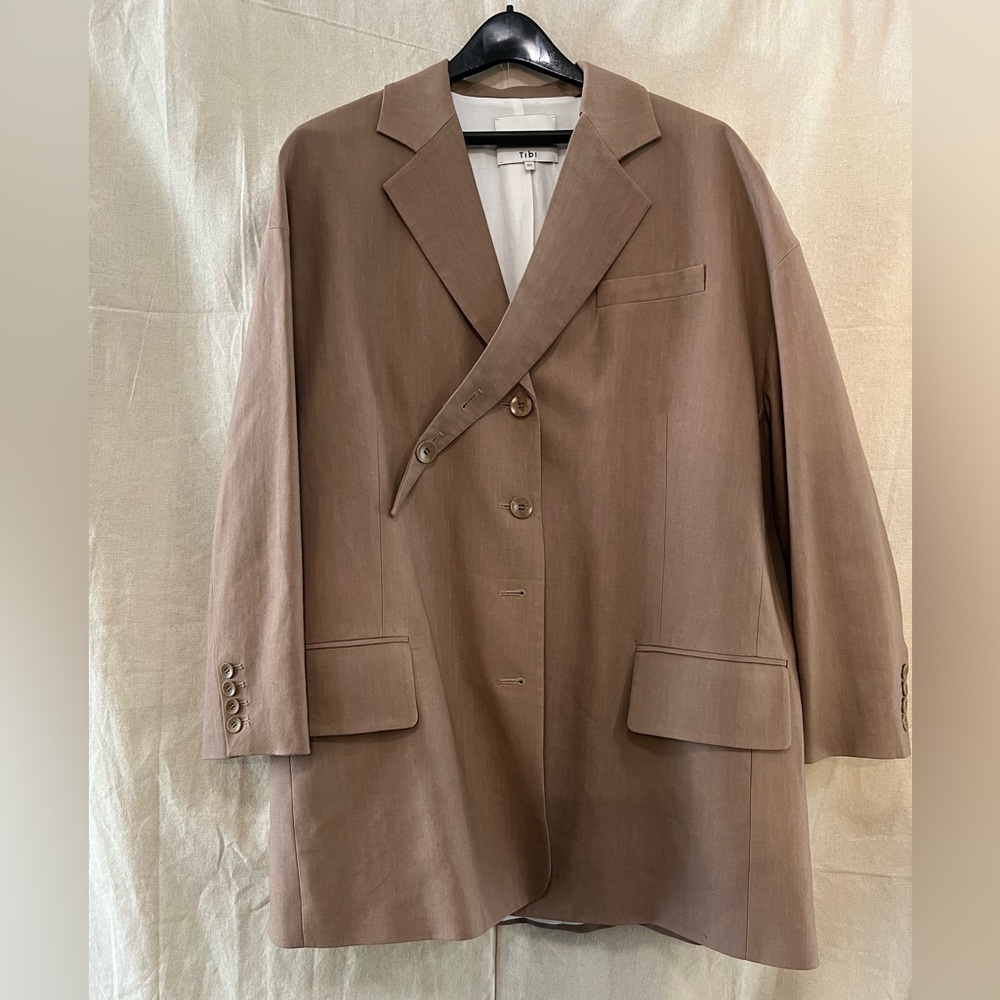 Tibi Car Coat with detached lapel